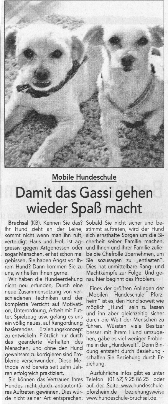 Damit Gassi gehen Spa� macht!